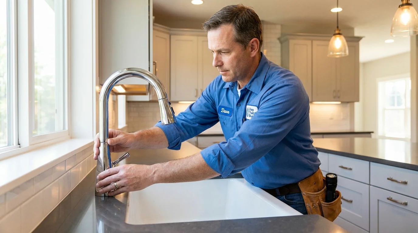 Kitchen faucet installation by Johns Plumbing LLC in Beaverton