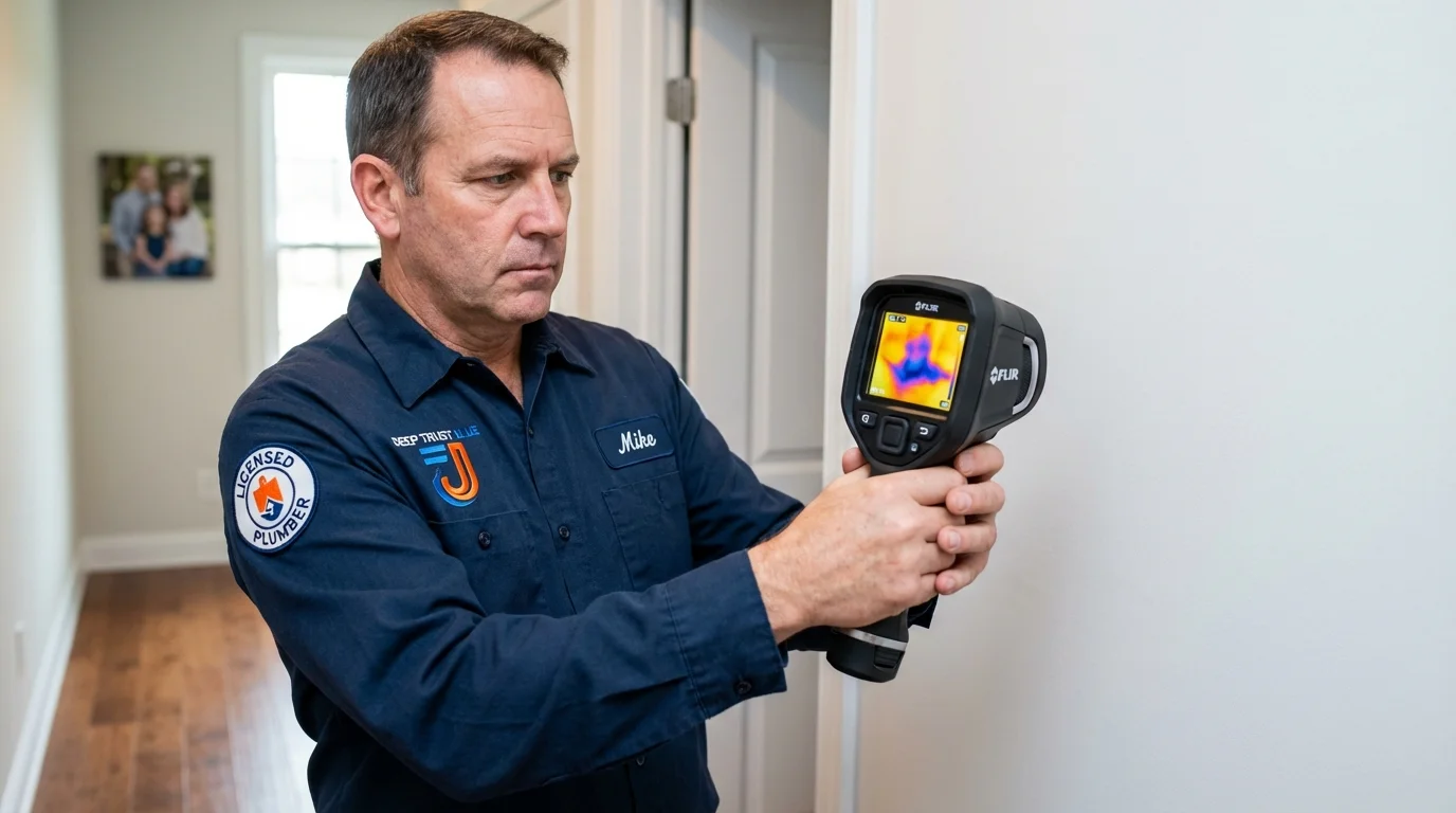 Thermal imaging leak detection by Johns Plumbing LLC in Beaverton